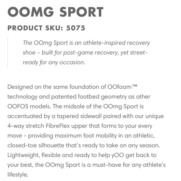 Oofos OOmg Sport Low Recovery Shoes - Picture 4 of 12